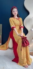 Áo Dài Tiểu Thu Cúc AD3103 (Áo lẻ)