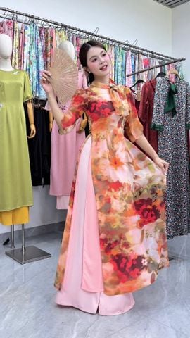Áo Dài 4 Tà Nơ Japan AD3130 (Áo lẻ)