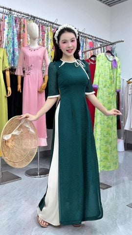 Áo Dài 4 Tà Ô Liu AD3133 (Áo lẻ)