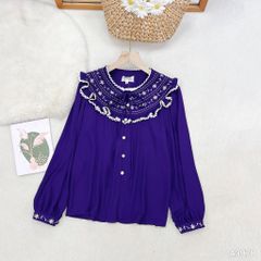 Áo Sơ Mi Cổ Bèo Marie A3978 (Áo lẻ)