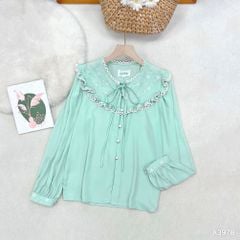 Áo Sơ Mi Cổ Bèo Marie A3978 (Áo lẻ)