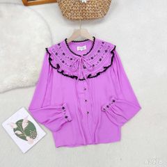 Áo Sơ Mi Cổ Bèo Marie A3978 (Áo lẻ)
