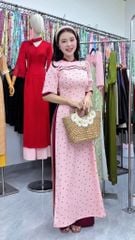 Áo Dài Dấu Ấn Mặt Trời Kèm Phụ Kiện AD3146 (Áo lẻ)