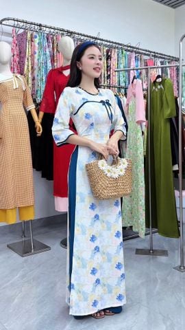 Áo Dài Hạt Ngọc Gỗ AD3132 (Áo lẻ)