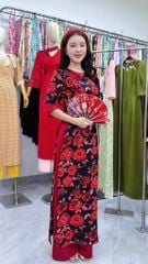 Áo Dài Vườn Địa Đàng Kèm Phụ Kiện AD2010 (Áo lẻ)