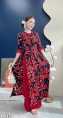 Áo Dài Vườn Địa Đàng Kèm Phụ Kiện AD2010 (Áo lẻ)