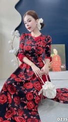 Áo Dài Vườn Địa Đàng Kèm Phụ Kiện AD2010 (Áo lẻ)