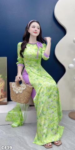 Áo Dài Giọt Sương Hồng AD3126 (Áo lẻ)