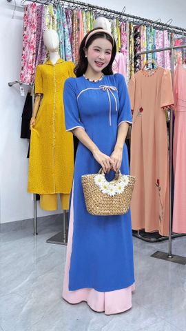 Áo Dài Hạt Ngọc Gỗ AD3132 (Áo lẻ)