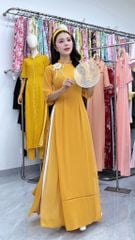 Áo Dài Mặt Trăng Ruby Kèm Phụ Kiện+Dây Trong AD3093 (Áo lẻ)