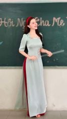 Áo Dài Hoa Tú Lệ AD3158 (Áo lẻ)