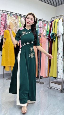 Áo Dài Mai Nguyệt Quế AD3155 (Áo lẻ)