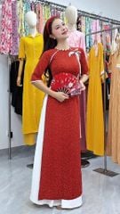 Áo Dài Lá Đổi Màu AD3099 (Áo lẻ)