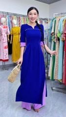 Áo Dài Cameli Ngọc Trai AD3081 (Áo lẻ)