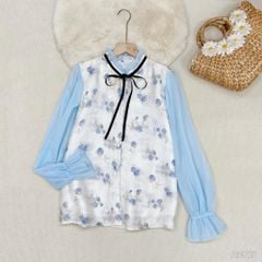 Áo Sơ Mi Hồng Giấy Tay Tơ A3987 (Áo lẻ)
