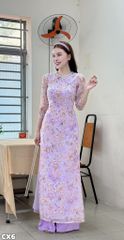 Áo Dài 4 Tà Dạ Lan AD3159 (Áo lẻ)
