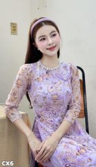 Áo Dài 4 Tà Dạ Lan AD3159 (Áo lẻ)