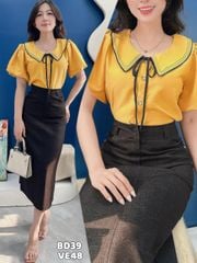 Áo Cổ Lá Viền Chỉ A9002.8062