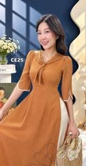 Áo Dài 4 Tà Khăn Quàng Cúc AD3157 (Áo lẻ)