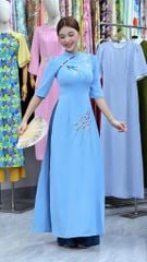 Áo Dài Cành Liễu Chim Én AD3160 (Áo lẻ)