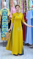 Áo Dài Cành Liễu Chim Én AD3160 (Áo lẻ)