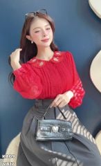 Áo Sơ Mi Hoa Cúc Hồng AT9002.2916