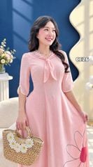 Áo Dài 4 Tà Khăn Quàng Cúc AD3157 (Áo lẻ)