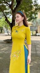 Áo Dài Cành Liễu Chim Én AD3160 (Áo lẻ)