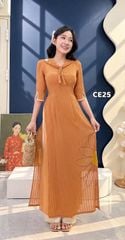 Áo Dài 4 Tà Khăn Quàng Cúc AD3157 (Áo lẻ)