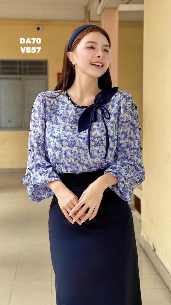 Áo Tai Thỏ Cổ Xoắn A3990 (Áo lẻ)