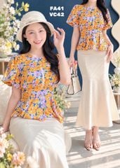 Áo Peplum Hoa R.U.N.G A9002.8024