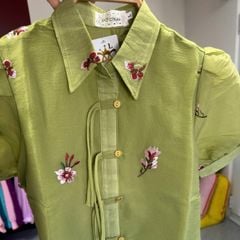 Áo Sơ Mi Thêu Hoa Lan AT9002.1562