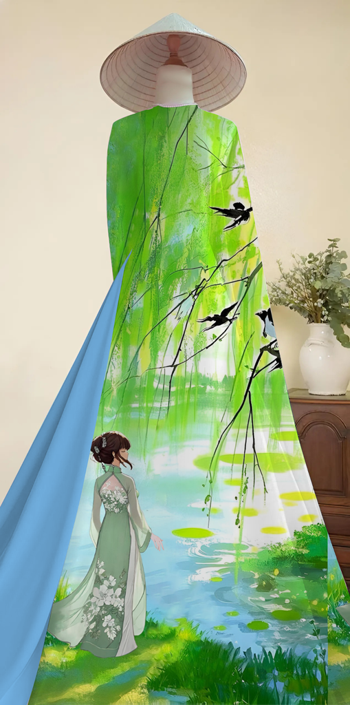 Vải Lụa Gãy Chân Tranh