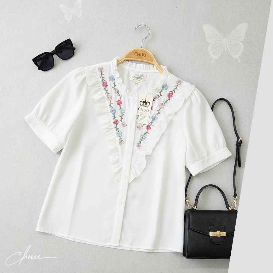 Áo Sơ Mi Cỏ Lá Màu Sắc A2817