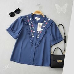 Áo Sơ Mi Cỏ Lá Màu Sắc A2817