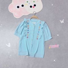 Áo Sơ Mi Hoa Dâu Tây A2832