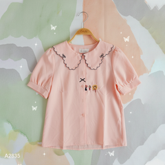 Áo Sơ Mi Nón Cối Hoa A2835