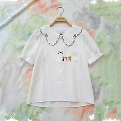 Áo Sơ Mi Nón Cối Hoa A2835