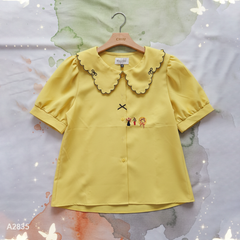 Áo Sơ Mi Nón Cối Hoa A2835