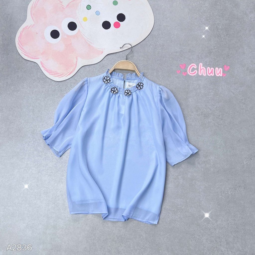 Áo Tơ Hoa Nở A2836