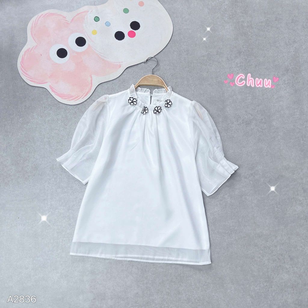 Áo Tơ Hoa Nở A2836