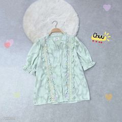 Áo Sơ Mi Tơ Ép Dây Leo A2839