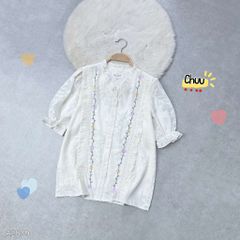 Áo Sơ Mi Tơ Ép Dây Leo A2839