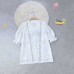 Áo Sơ Mi Tơ Ép Dây Leo A2839