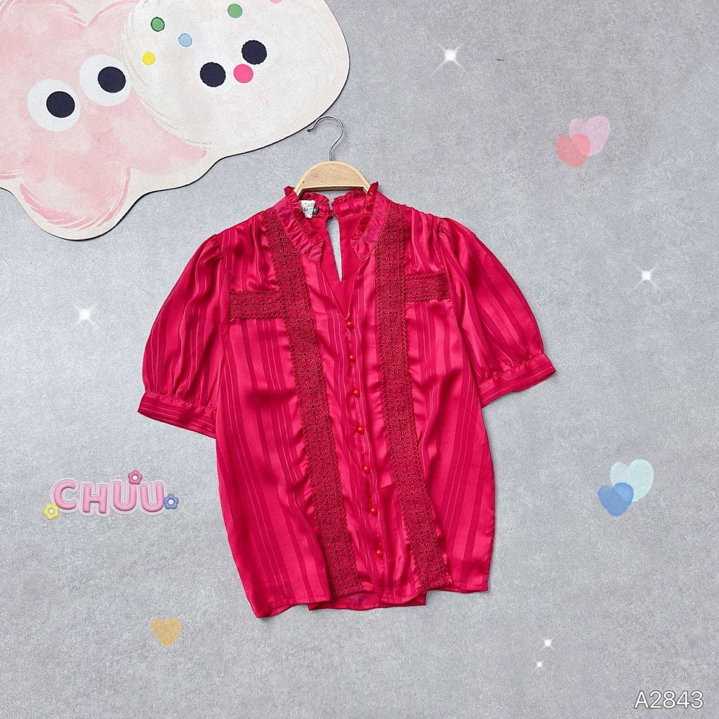 Áo Sơ Mi Ren Chữ L A2843