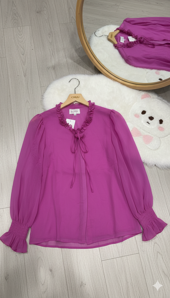 Áo Sơ Mi Hồng Tuyết + PK A2936