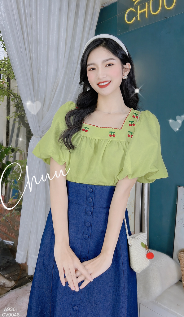 Áo Cổ Mây Cheri AT9002.9361