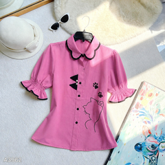 Áo Sơ Mi Kitty Nhí A3962 (Áo lẻ)