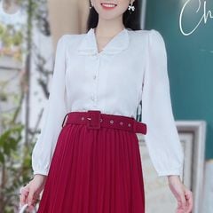 Áo Sơ Mi Ngọc Trai Color 2 cổ A9001.0004