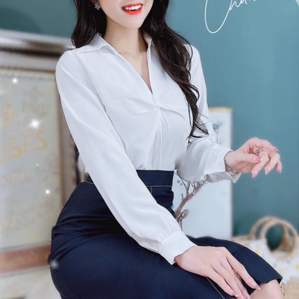 Áo Sơ Mi Xoắn Lụa Lạnh A8226